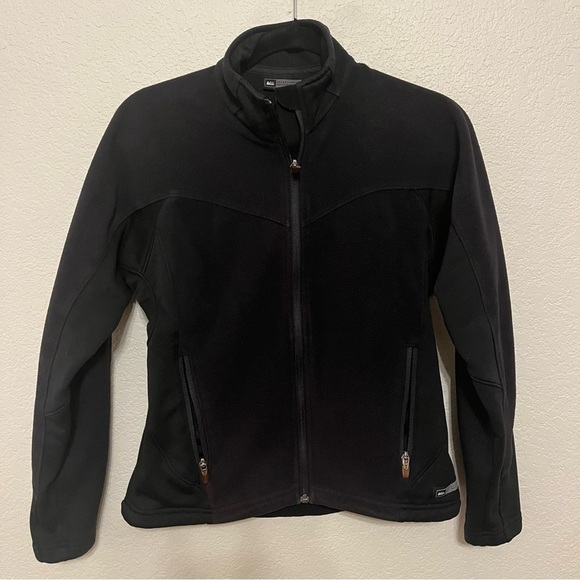 REI Jackets & Blazers - REI Polartec Black Fleece Zip Up Jacket Women's Size Small